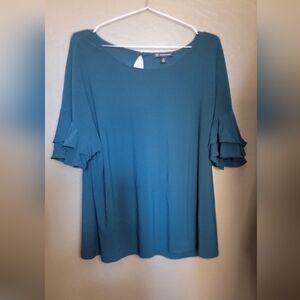 INC International Concepts 3/4 Sleeve Tunic Style Blouse